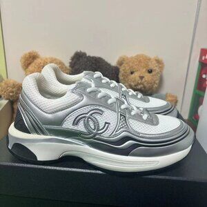 Chanel Silver Horn King Women's Sneakers